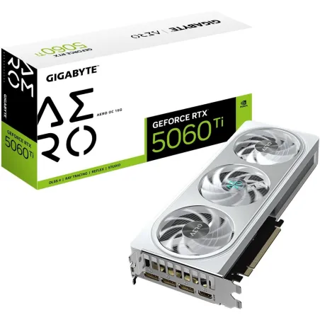 Gigabyte Graphics Card|GIGABYTE|NVIDIA GeForce RTX 5060 Ti|16 GB|GDDR7|128 bit|PCIE 5.0 16x|GPU 2647 MHz|Triple slot Fansink|1xH