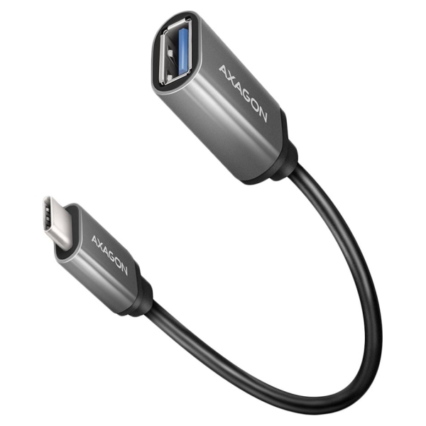Axagon RUCM-AFAC USB 3.2 Gen 1 Type-C Male > Type-A Female, cable adapter 0,2m, 3A, ALU