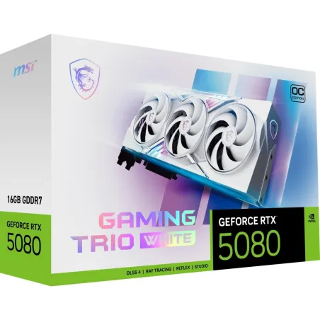 MSI Graphics Card|MSI|NVIDIA GeForce RTX 5080|16 GB|GDDR7|256 bit|PCIE 5.0 16x|Dual Slot Fansink|1xHDMI|3xDisplayPort|508016GGAM
