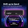 Crucial SSD|CRUCIAL|800xTBW rating|Read speed 7100 MB/s|Write speed 6000 MB/s|NVMe Yes|PCI Express 4.0|M.2|4000 GB|P310|CT4000P3