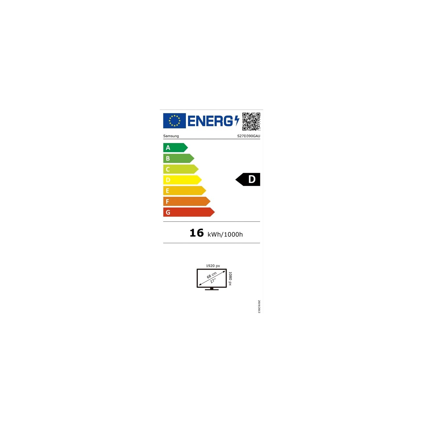 Samsung Monitor 27 inches LS27D390GAUXEN