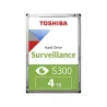 Toshiba HDD Video Surveillance TOSHIBA S300 4TB SMR, 3.5'', 256MB, 5400RPM, SATA, TBW: 180
