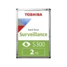 Toshiba HDD Video Surveillance TOSHIBA S300 2TB SMR, 3.5'', 128MB, 5400RPM, SATA, TBW: 180