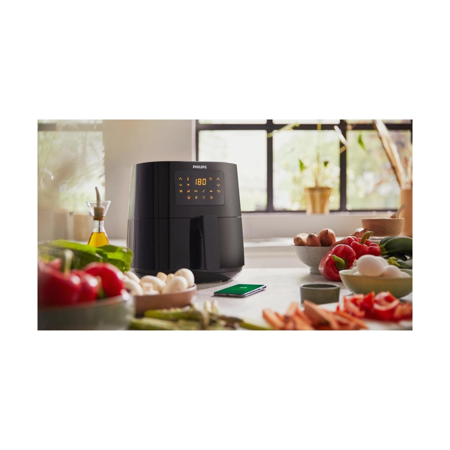 Philips 5000 series Airfryer Connected HD9255/30, 800 g, 4,1 l / HD9255/30