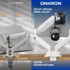 Onkron MONITOR ACC DESK MOUNT/13-32" BLK/WHT G160-BW ONKRON