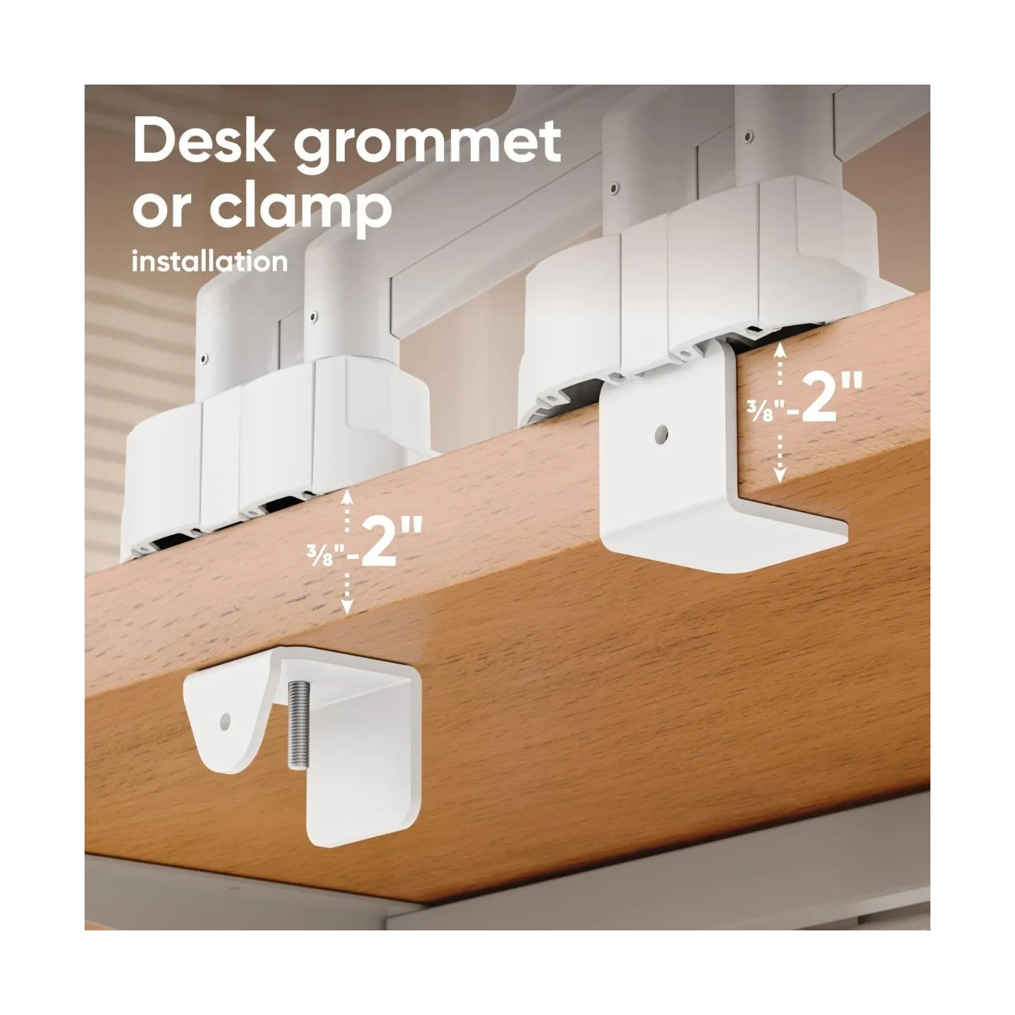 Onkron MONITOR ACC DESK MOUNT/13-32" BLK/WHT G160-BW ONKRON