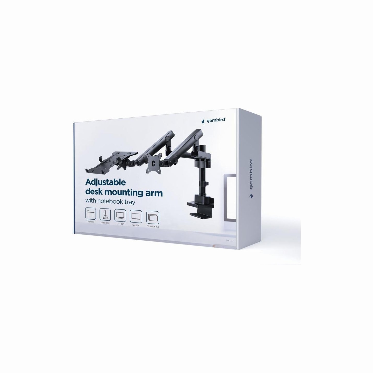 Gembird Desk mounted adjustable monitor