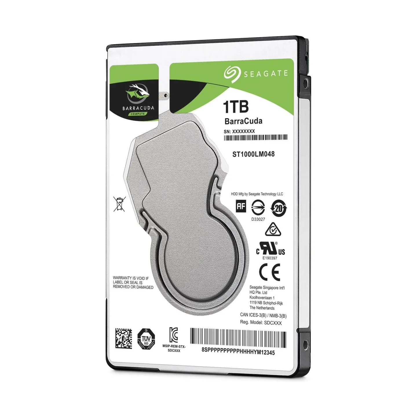 Seagate HDD|SEAGATE|Barracuda|1TB|SATA 3.0|128 MB|5400 rpm|2,5"|Thickness 7mm|ST1000LM048