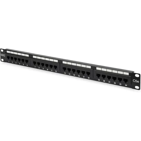 Digitus | Patch Panel | DN-91524U | Category: CAT 5e; Ports: 24 x RJ45; Retention strength: 7.7 kg; Insertion force: 30N max | 4