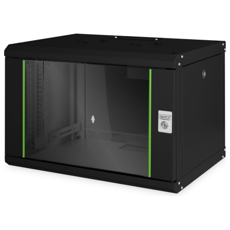 Digitus | Wall Mounting Cabinet | DN-19 07-U-SW | IP protection class: IP20; Front door: Glass door, single opening; Cabinet typ