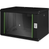 Digitus | Wall Mounting Cabinet | DN-19 07-U-SW | IP protection class: IP20; Front door: Glass door, single opening; Cabinet typ