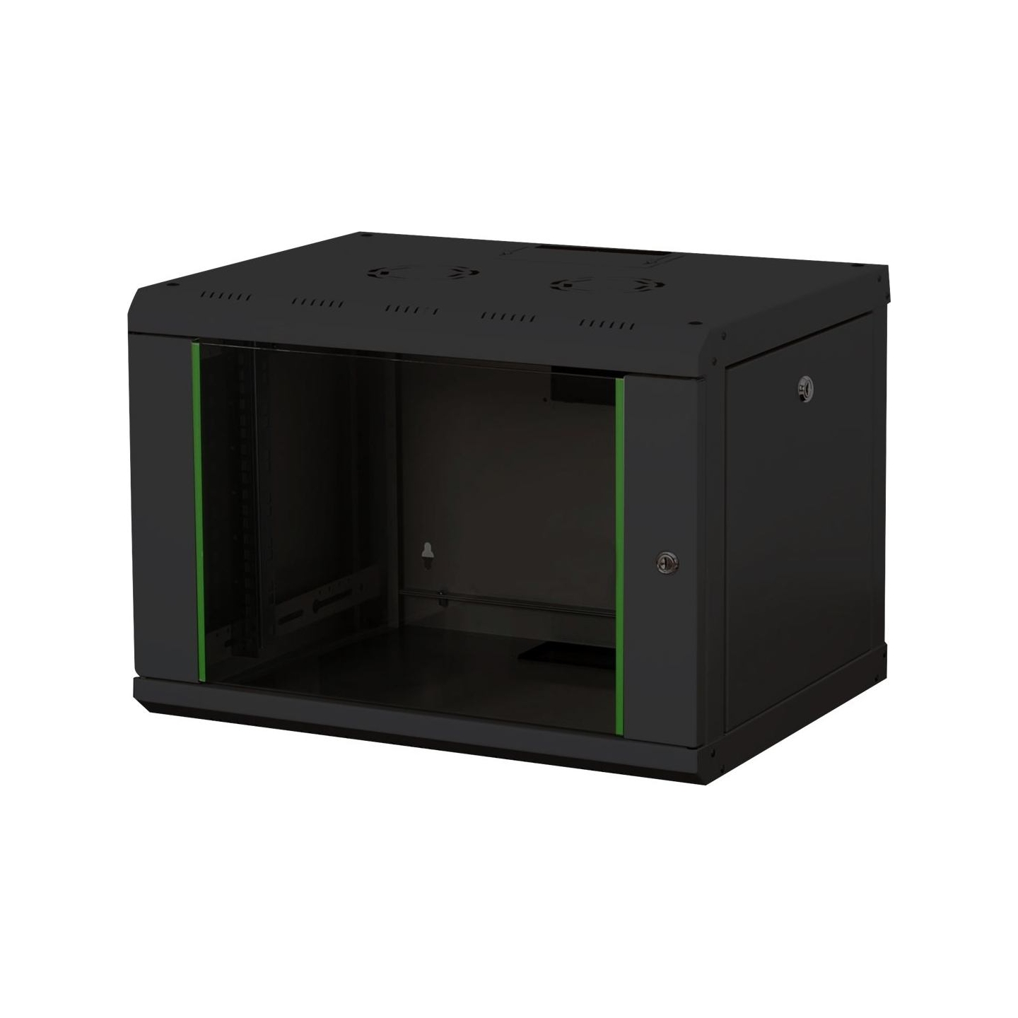 Digitus | Wall Mounting Cabinet | DN-19 07-U-SW | IP protection class: IP20; Front door: Glass door, single opening; Cabinet typ