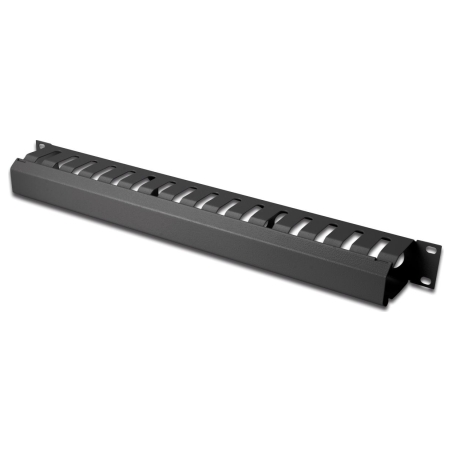 Digitus | 1U cable management cage detachable rear plate | DN-97617 | For installation on the 483 mm (19“) profile rails | Black