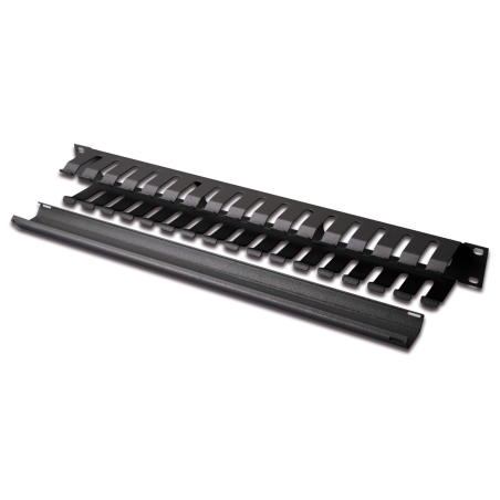Digitus | 1U cable management cage detachable rear plate | DN-97617 | For installation on the 483 mm (19“) profile rails | Black