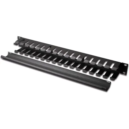Digitus | 1U cable management cage detachable rear plate | DN-97617 | For installation on the 483 mm (19“) profile rails | Black