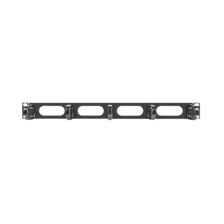 Lanberg 19" cable management panel 5 rings - type B 1U | AK-1205-B | Black