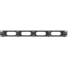 Lanberg 19" cable management panel 5 rings - type B 1U | AK-1205-B | Black