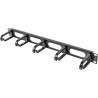 Lanberg 19" cable management panel 5 rings - type B 1U | AK-1205-B | Black
