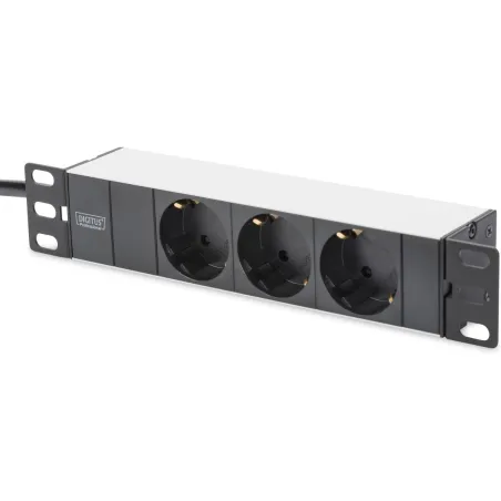 Digitus 10" Network Set, 6U cabinet, shelf, PDU, 8-port switch, CAT 6 patch panel, Grey | Digitus | Network Set | DN-10-SET-1