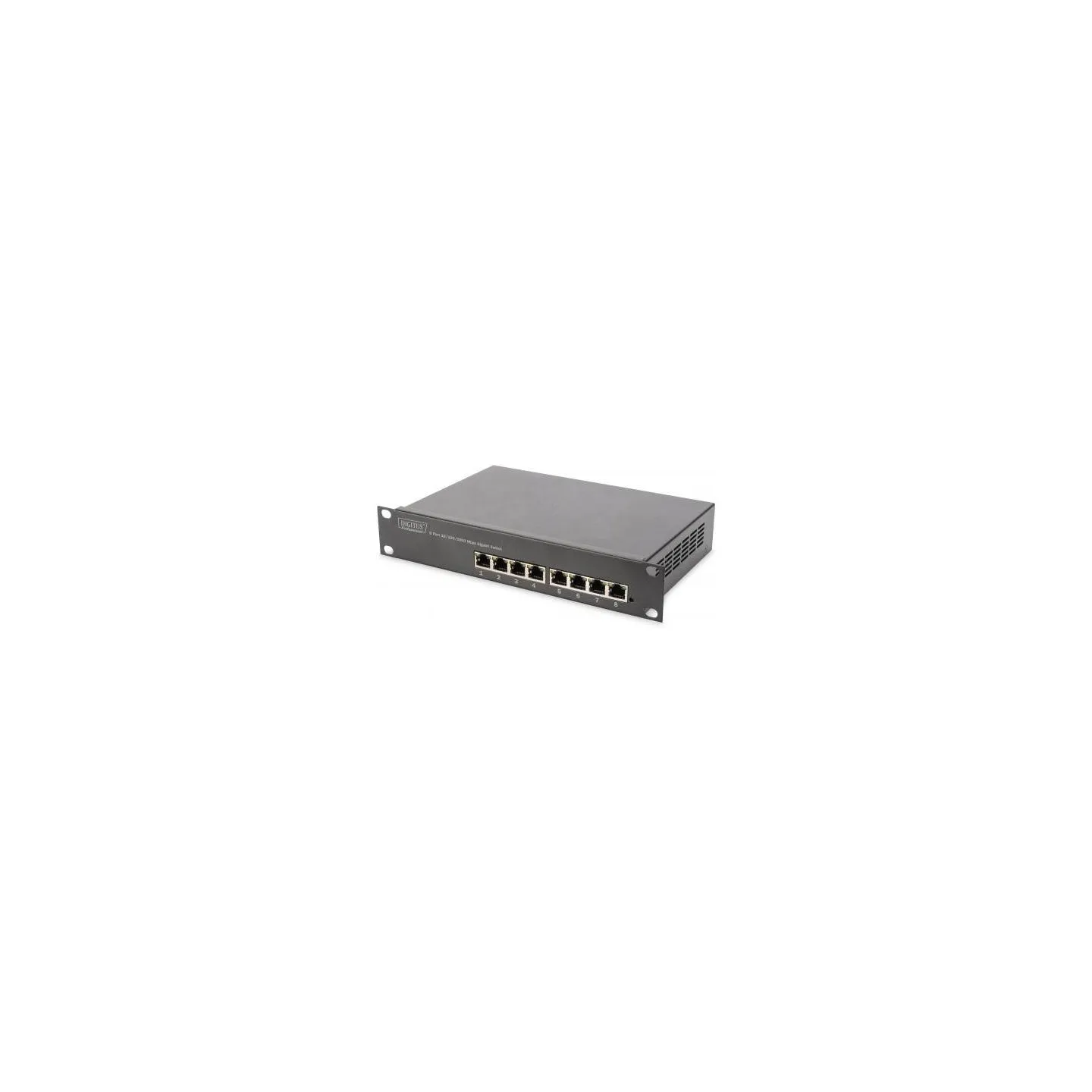 Digitus 10" Network Set, 6U cabinet, shelf, PDU, 8-port switch, CAT 6 patch panel, Grey | Digitus | Network Set | DN-10-SET-1
