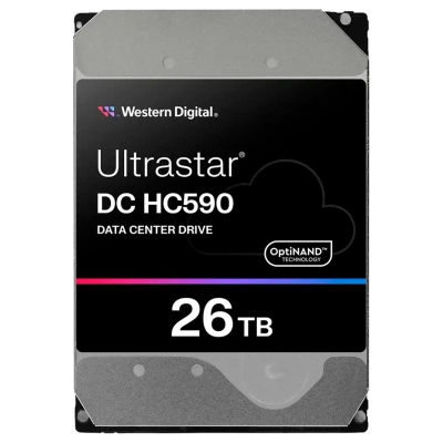 WD HDD Server WD/HGST ULTRASTAR DC HC590 (3.5’’, 26TB, 512MB, 7200RPM, SATA 6Gb/s, 512E SE NP3) SKU: 0F65672