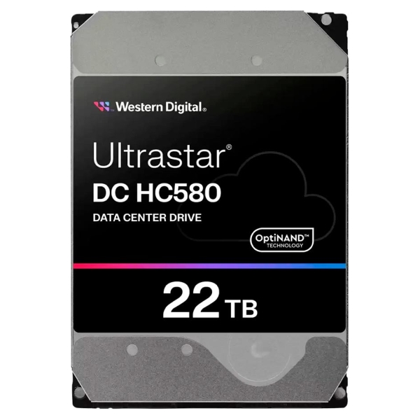 WD HDD Server WD/HGST Ultrastar 22TB DC HC580, 3.5", 512MB, 7200RPM, SATA, 512E SE NP3, SKU: 0F62785