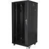 Lanberg | Rack cabinet 19" free-standing 27U/600x600 (flat pack) | FF01-6627-12B | Black