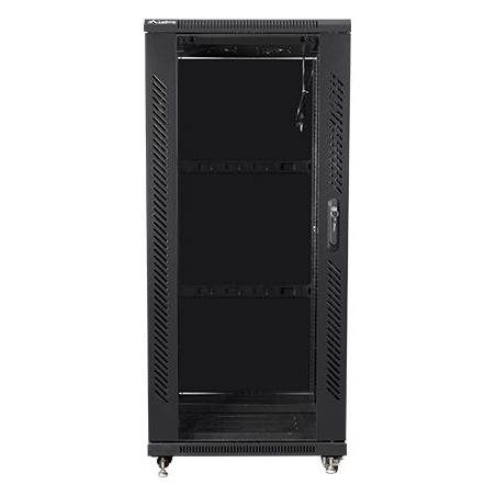 Lanberg | Rack cabinet 19" free-standing 27U/600x600 (flat pack) | FF01-6627-12B | Black