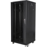 Lanberg | Rack cabinet 19" free-standing 27U/600x600 (flat pack) | FF01-6627-12B | Black