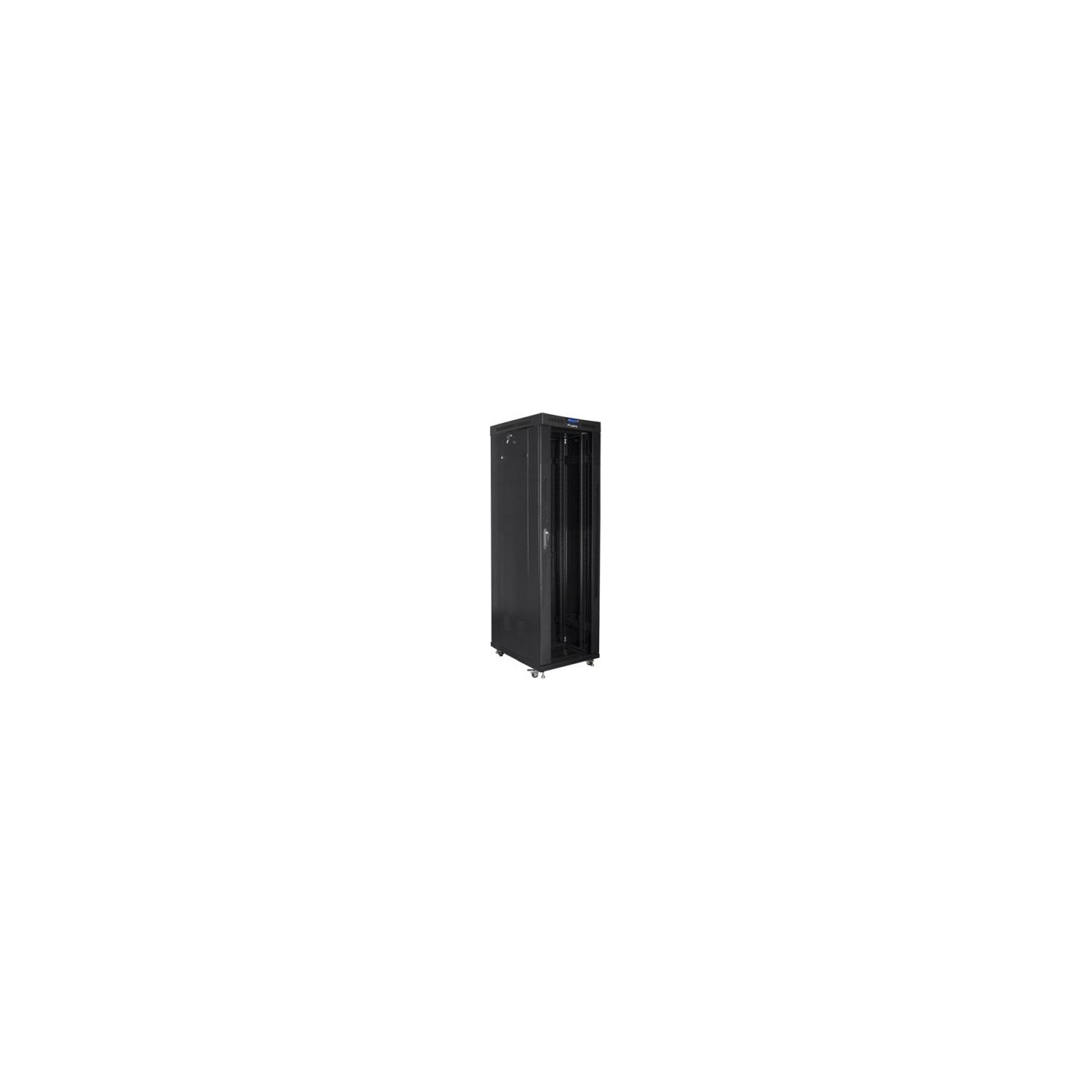 Lanberg | Rack cabinet 19" free-standing 42U/600x1000 (flat pack) with glass door lCD V2 | FF01-6042-12BL | Black
