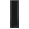 Lanberg | Rack cabinet 19" free-standing 42U/600x800 (flat pack) | FF01-6842-12B | Black