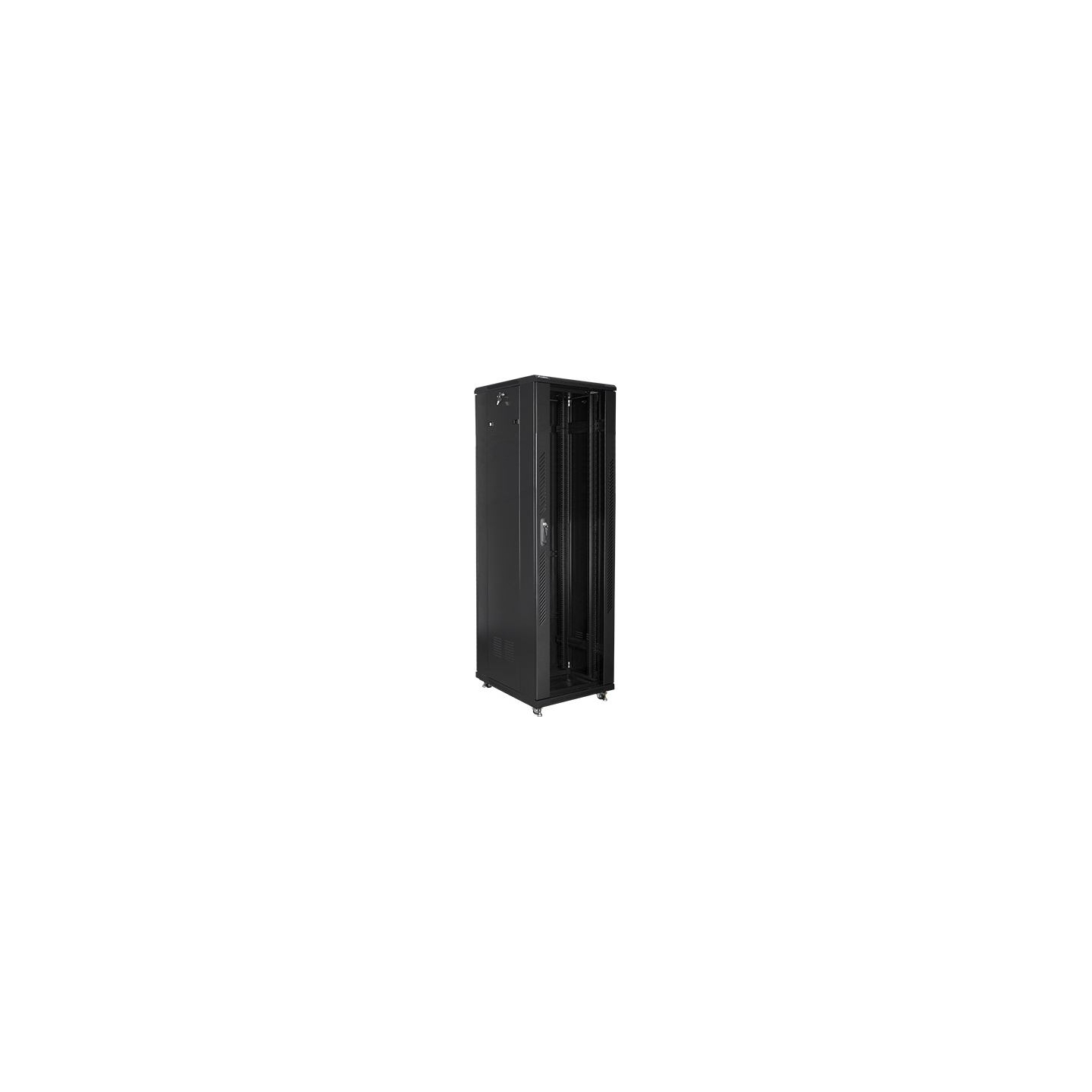 Lanberg | Rack cabinet 19" free-standing 42U/600x800 (flat pack) | FF01-6842-12B | Black