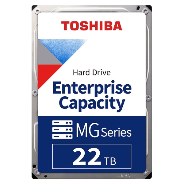 Toshiba HDD Server TOSHIBA MG10 22TB MAMR 512e, 3.5'', 512MB, 7200RPM, SATA, SKU: HDEB00NGEA51F