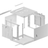 Lanberg Wall mount cabinet 19inch 9U