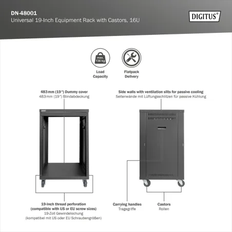 Digitus AVS Rack | DN-48001 | Black