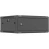 Lanberg Wall mounted installation cabinet 19" 4U 600X600 | WF01-6604-00B | Black