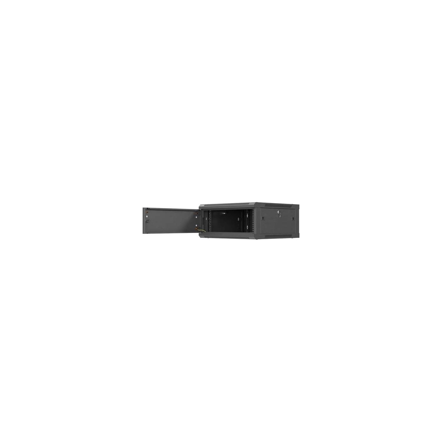 Lanberg Wall mounted installation cabinet 19" 4U 600X600 | WF01-6604-00B | Black