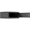 Lanberg Wall mounted installation cabinet 19" 4U 600X600 | WF01-6604-00B | Black