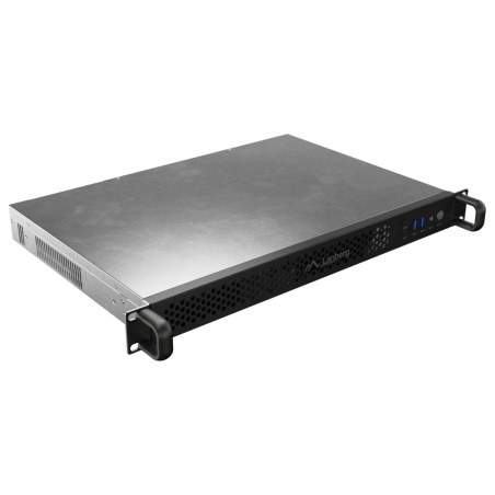 Lanberg Rackmount server chassis ITX 300/10 19"/1U | SC01-3001-10B | Black