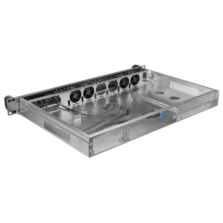 Lanberg Rackmount server chassis ITX 300/10 19"/1U | SC01-3001-10B | Black