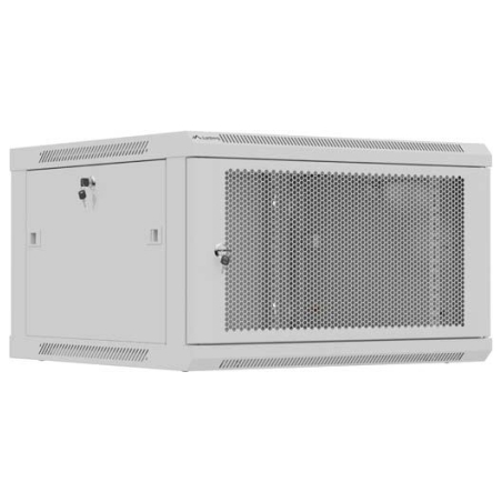 Lanberg Wall mounted installation cabinet 19" 9U 600X600 | WF01-6606-23S | Grey