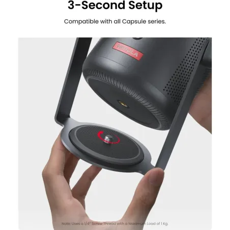 Anker Nebula | Capsule Gimbal Stand | Adjustable Viewing Angle | Maximum weight (capacity) 1 kg | Black