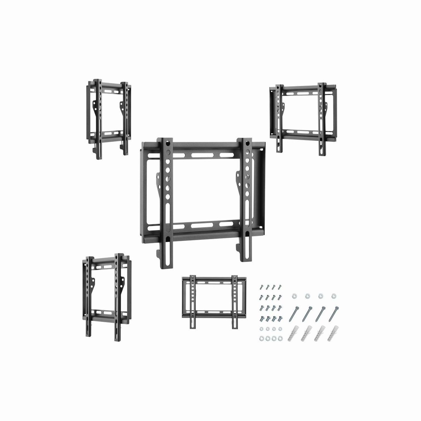 Gembird | Wall mount | WM-42F-04 | Fixed | 23-42 " | Black