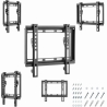Gembird | Wall mount | WM-42F-04 | Fixed | 23-42 " | Black