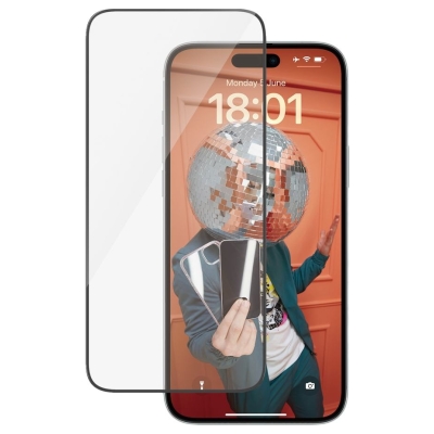 Panzerglass Screen Protector iPhone 15 Plus | Ultra-Wide Fit w. EasyAligner