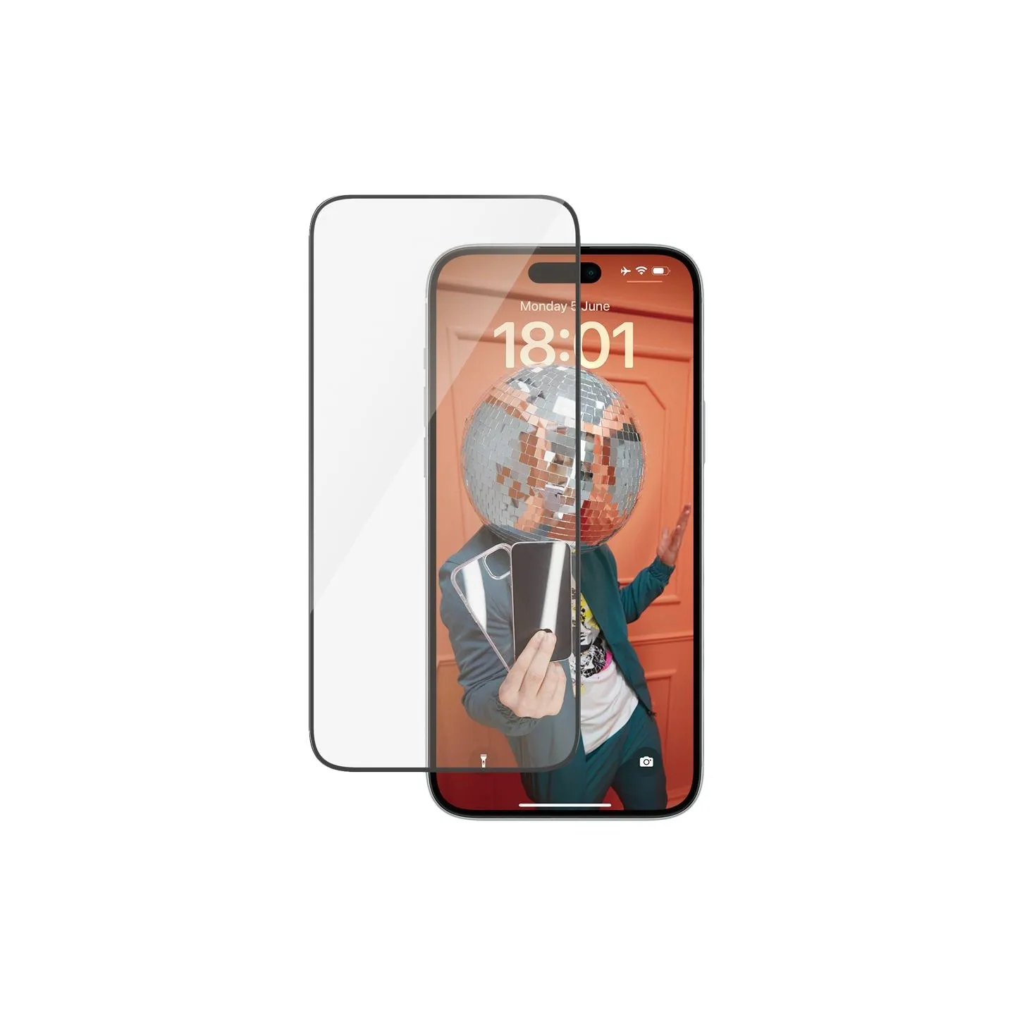 Panzerglass Screen Protector iPhone 15 Plus | Ultra-Wide Fit w. EasyAligner