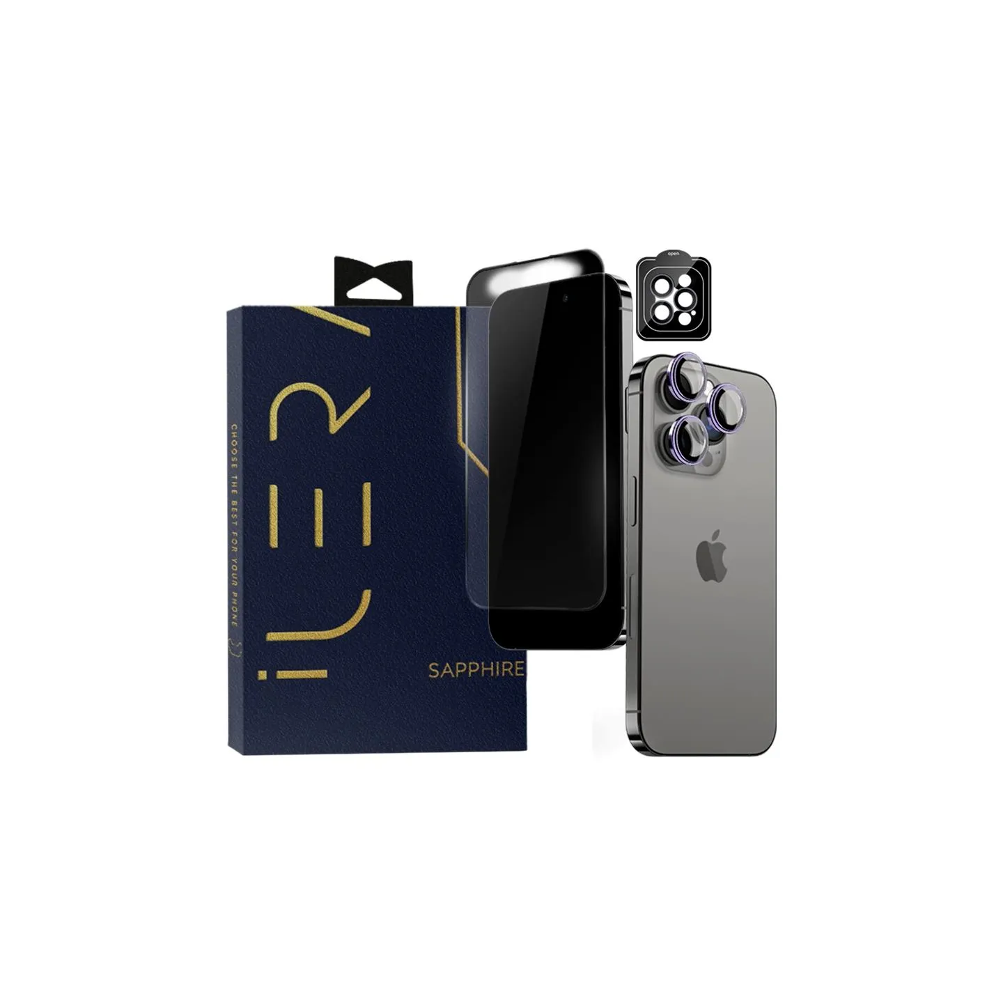 Ilera Sapphire Ultra + Glass for iPhone 15 Pro Max