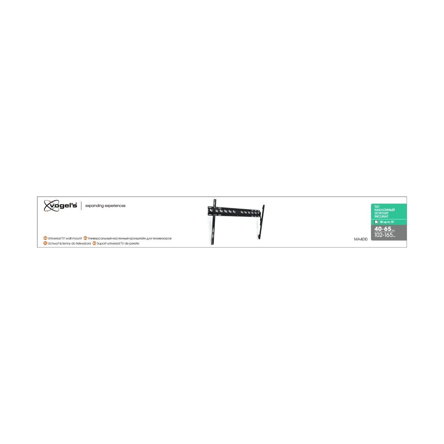 Vogels | Wall mount | MA4010-A1 | Tilt | 40-65 " | Maximum weight (capacity) 60 kg | Black