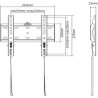 Gembird | Wall mount | WM-42F-01 | Fixed | 23-42 " | Black