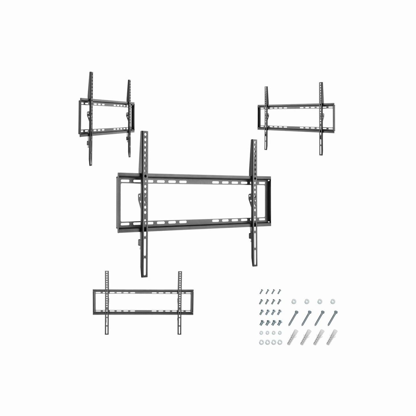Gembird | Wall mount | WM-70F-03 | Fixed | 37-70 " | Black